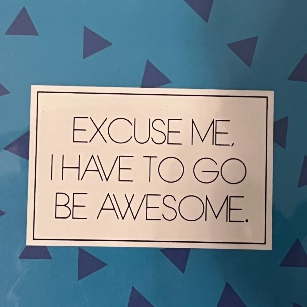 Office‎ Supply or Makeup Pouch, Inspirational Magnet and Candle (new/s/x)